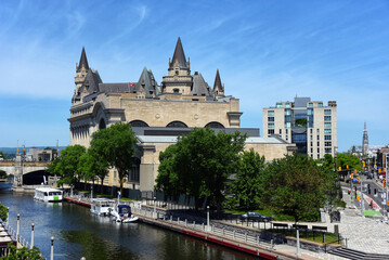 Naklejka premium Rideau Canal in Ottawa, Canada
