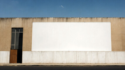 Obraz premium Blank Billboard Mockup on Urban Building