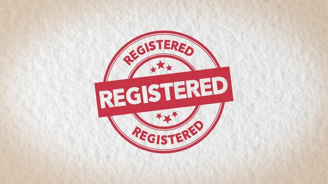 Registered stamp