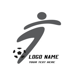art illustration icon sport logo soccer design concept