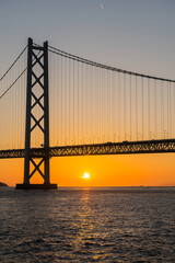 夕方の明石海峡