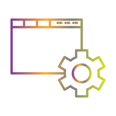 Browser Setting icon Design