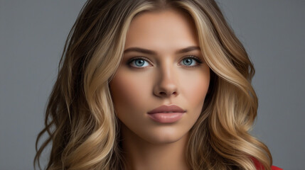 Fototapeta premium Portrait of a blue eyed woman