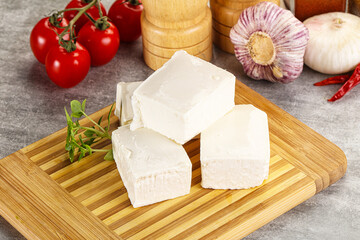 Greek traditional organic feta cheese