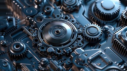Metal gears background