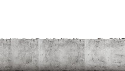 grey wall isolated on transparent background cutout