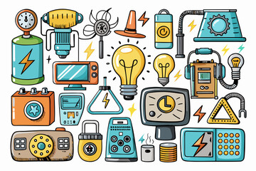 electricity icons