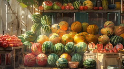 Picture a family gathering in the backyard with a variety of melon-based dishes. From salads to skewers, the sweet and savory uses of melons
