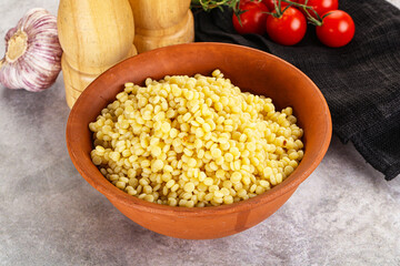 Organic wheat pasta - boiled ptitim