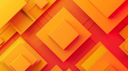 Orange and Saffron square shape background presentation design