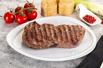 Rib eye steak grilled beef