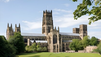 Obraz premium A view of Durham Cathedral