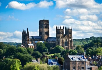Obraz premium A view of Durham Cathedral