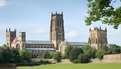 Obraz premium A view of Durham Cathedral