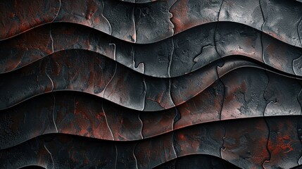 Fototapeta premium An engaging top view image of a textured background in a solid color The subtle motion and intricate patterns within the texture create a lively and dynamic visual effect suitable for modern design