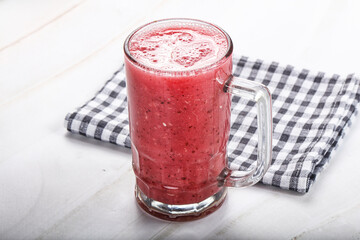 Strawberry and banana cold smoothie