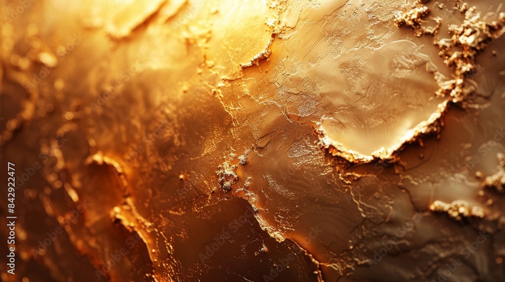 Poster warm golden hues dominate this textured surface, creating an abstract and luxurious visual experienc