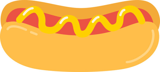 illustration of a hot dog