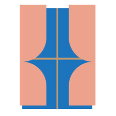 illustration of a set curtain wall