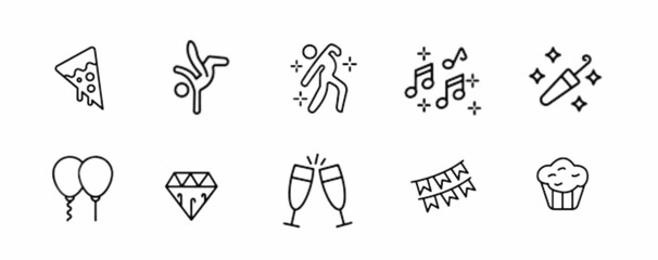 Naklejka premium Enjoy the entertainment icon 