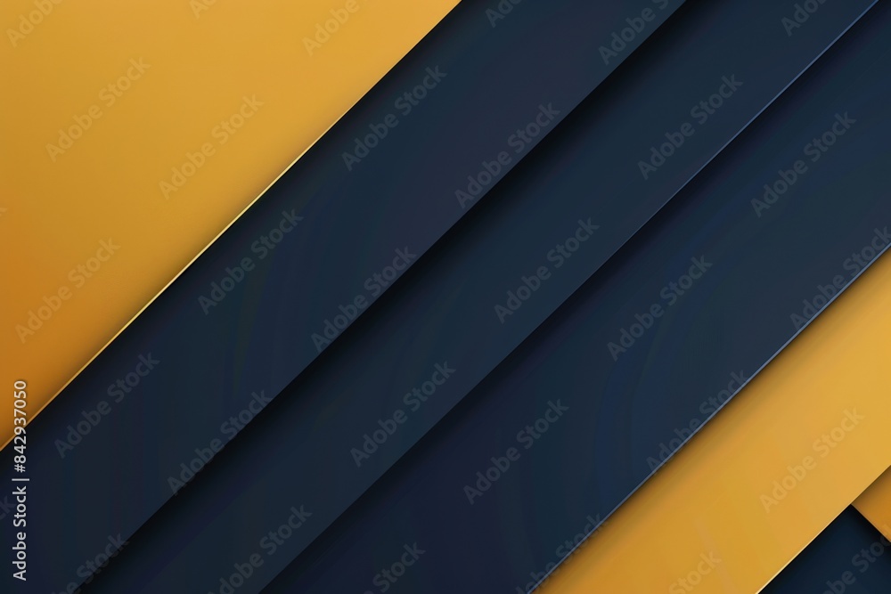 Poster vibrant yellow and dark blue diagonal stripes create a modern and elegant abstract background perfec