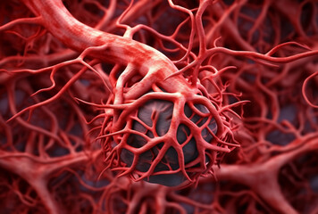 Intricate Artery Network Illustration