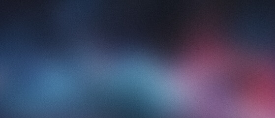 Blue purple pink color gradient wave background grainy texture dark abstract web banner header backdrop design copy space