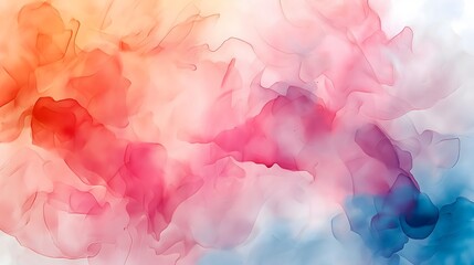 Fototapeta premium 2. Amidst the transparency of the digital realm, delicate watercolor brush strokes dance with grace and elegance, forming intricate patterns of color that evoke a sense of artistic wonder.