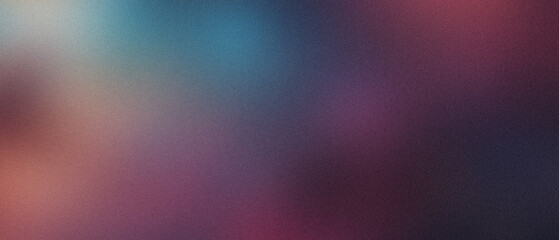 Blue purple pink color gradient wave background grainy texture dark abstract web banner header backdrop design copy space