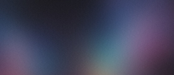 Blue purple pink color gradient wave background grainy texture dark abstract web banner header backdrop design copy space