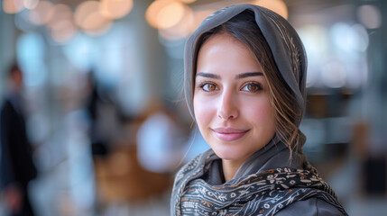 Arabian team leader secretary in a meeting in the conference room