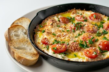 Tantalizing Baked Goat Cheese Dip with Earthy Garlic