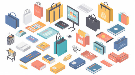 Obraz premium Office icon set.