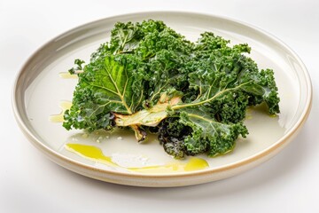 Fototapeta premium Baked Kale for a Healthy Meal