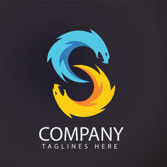 letter S logo
 it has a beautiful color