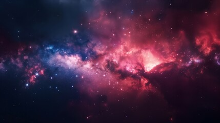 Obraz premium Beautiful hues of Galaxy backdrop, realistic cinematic illumination.