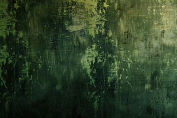 Fototapeta premium Grunge green wall texture with vintage industrial vibe, perfect for urban designs. Aged concrete pattern adds mystery, ideal for edgy projects