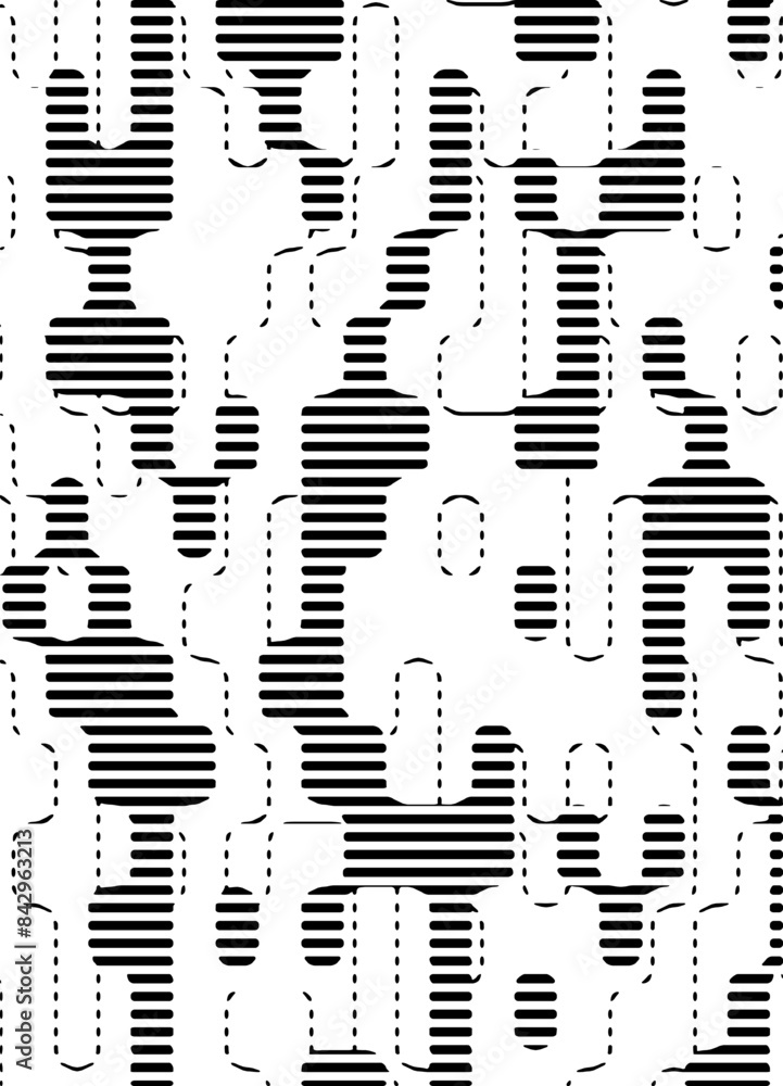 Poster black and white abstract pattern background. fully editable vector element for creative design. vect