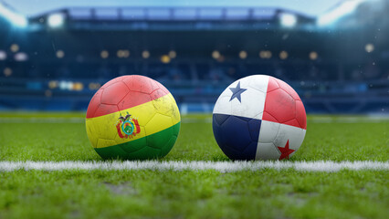 Fototapeta premium Bolivia vs Panama Soccer Match