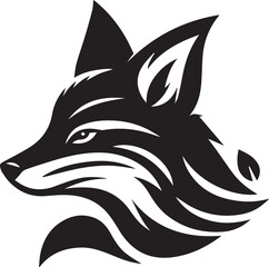 Minimalist Vector Illustrations of an Angry Fox Head for Eye-Catching Logos and Branding
