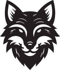 Minimalist Vector Illustrations of an Angry Fox Head for Eye-Catching Logos and Branding