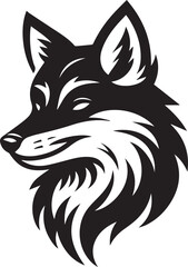 Minimalist Vector Illustrations of an Angry Fox Head for Eye-Catching Logos and Branding