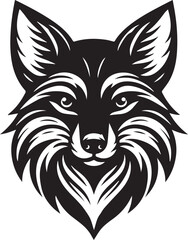 Minimalist Vector Illustrations of an Angry Fox Head for Eye-Catching Logos and Branding