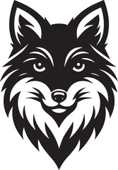 Minimalist Vector Illustrations of an Angry Fox Head for Eye-Catching Logos and Branding