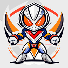 Sublimation-Ready Vector Graphic of Alien Creature for Clothing and Decor