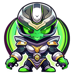 Sublimation-Ready Vector Graphic of Alien Character for Apparel and Home Decor