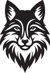 Minimalist Vector Illustrations of an Angry Fox Head for Eye-Catching Logos and Branding