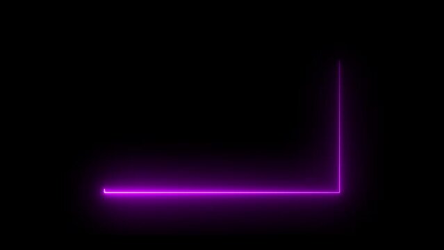 abstract neon shine round,circell icon animation with black background .