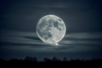 full moon in the sky