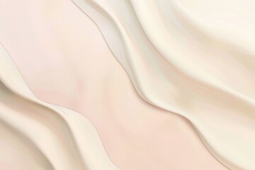 Fototapeta premium Minimal elegant background with smooth waves creating a sensual and delicate aesthetic perfect for cosmetics, fashion or luxury products